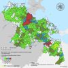 Verteilung der Moorflächen ohne Schutzgebiet und planerische Zieldefinition auf die Gemeinden (E. Stahlkopf)