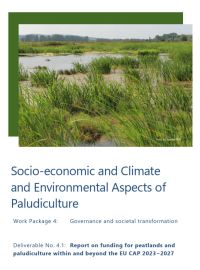 Cover of the report from Paludi4All regarding the EU CAP