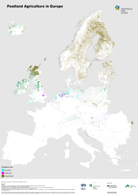Map: Agriculture on Europe's peatlands (Credit: M. Kaiser /GMC)
