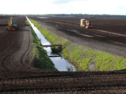 Torfabbaufläche in Niedersachsen