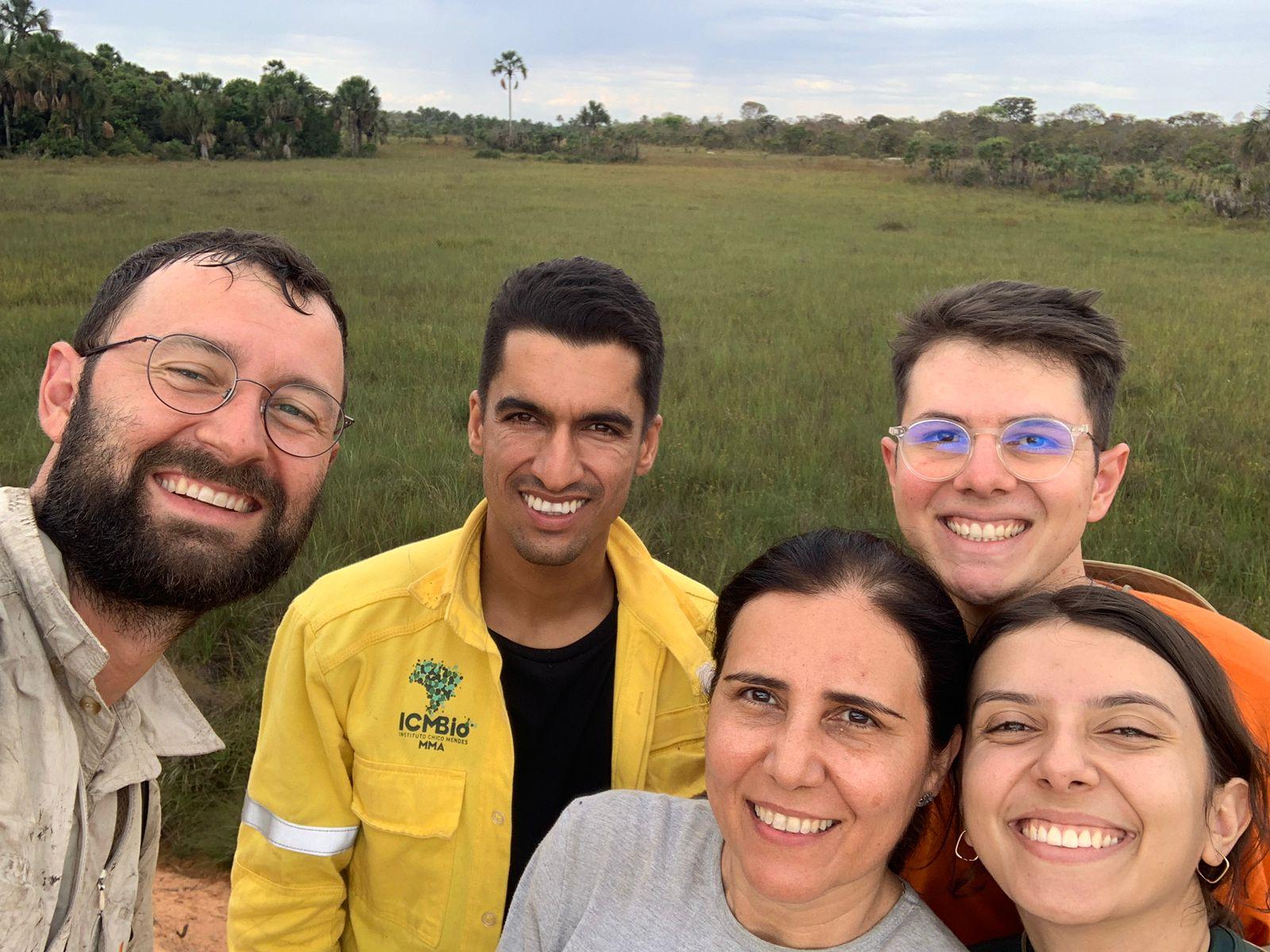 Forscherteam im brasilianischen Moor (Foto: Felix Beer).